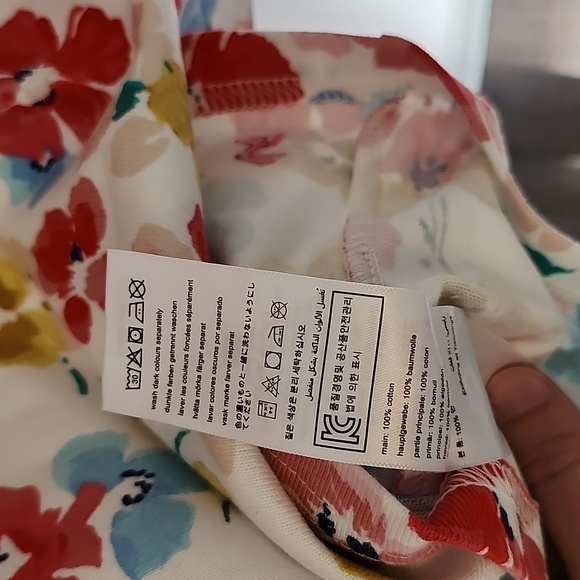 NWT Joules short floral 100% cotton short sleeve dress size 2 - Picture 9 of 9